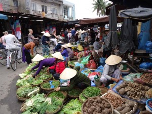 street market on Asian adventures