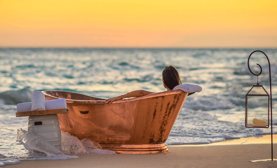 Most beautiful bath with a view