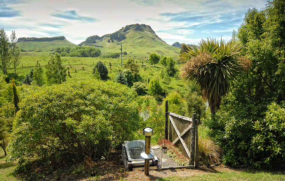 New Zealand tom's cottage bath with a view