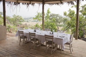 outdoor dining at Lamai Serengeti, Tanzania