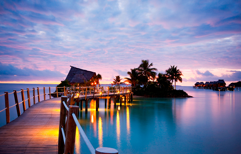 likuliku masima island and bar ast dusk