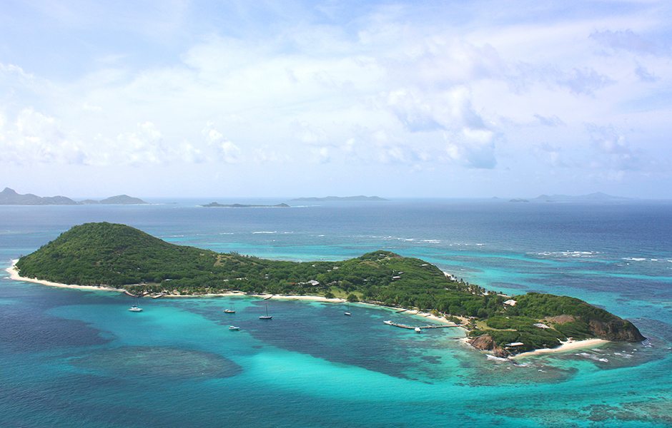 Petit st vincent caribbean island