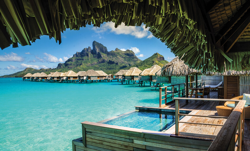 tahiti over water bungalow four seasons bora bora