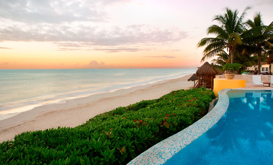 fairmont mexico beach sunset