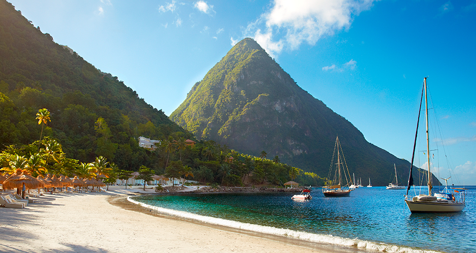 pitons in saint lucia
