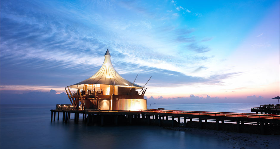 baros lighthouse restaurant in maldives