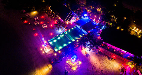 festive christmas lights at Lux South Ari Atoll