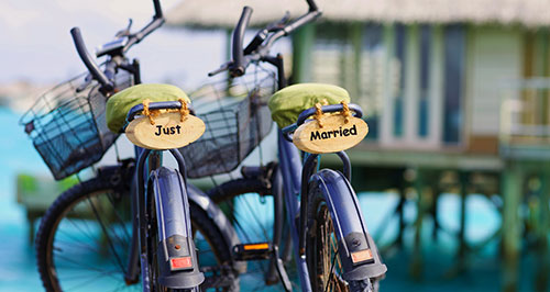 bikes at six senses laamu in the maldives