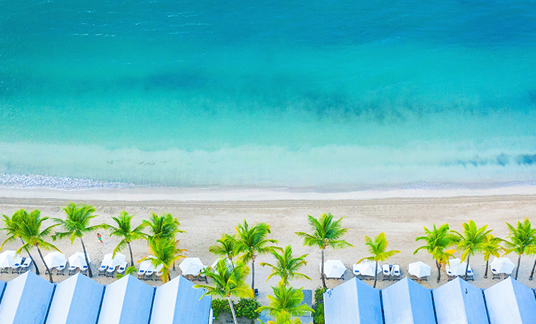 beautiful beach at Carlisle Bay in Antigua