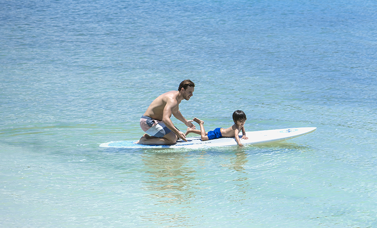 KIDS WATERSPORTS AT shangri la in mauritius