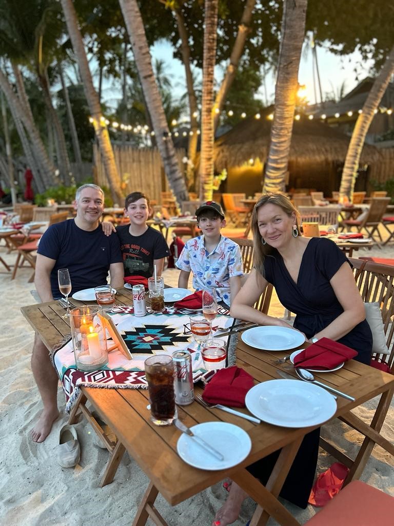 Dinner on the beach at Anantara