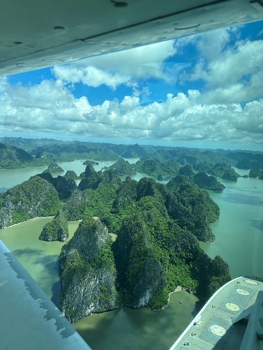 Halong Bay from the seaplane 