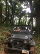Rachel on Jeep Safari 