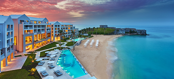 st regis bermuda at night