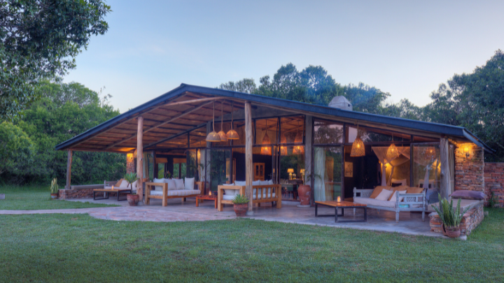 House in the wild kenya africa 