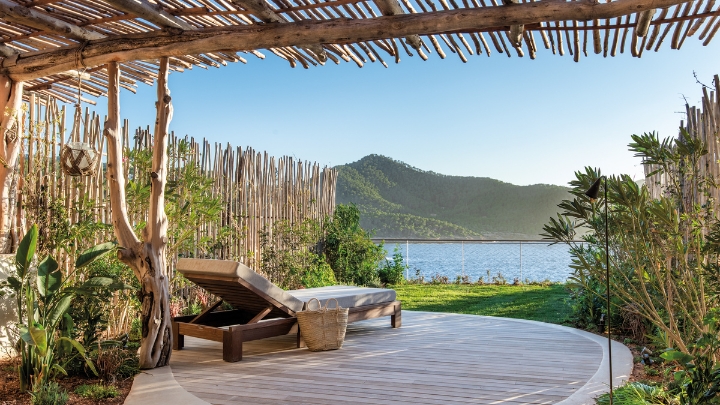 Private deck - six senses ibiza