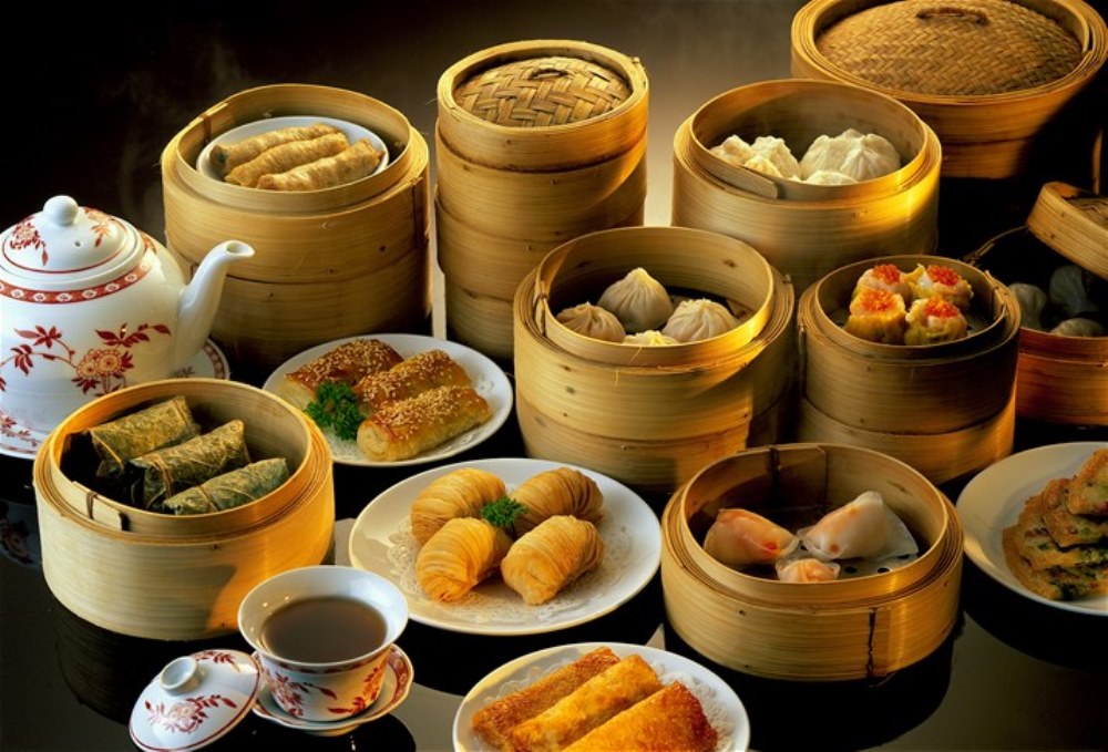 Chinese food market in Hong Kong