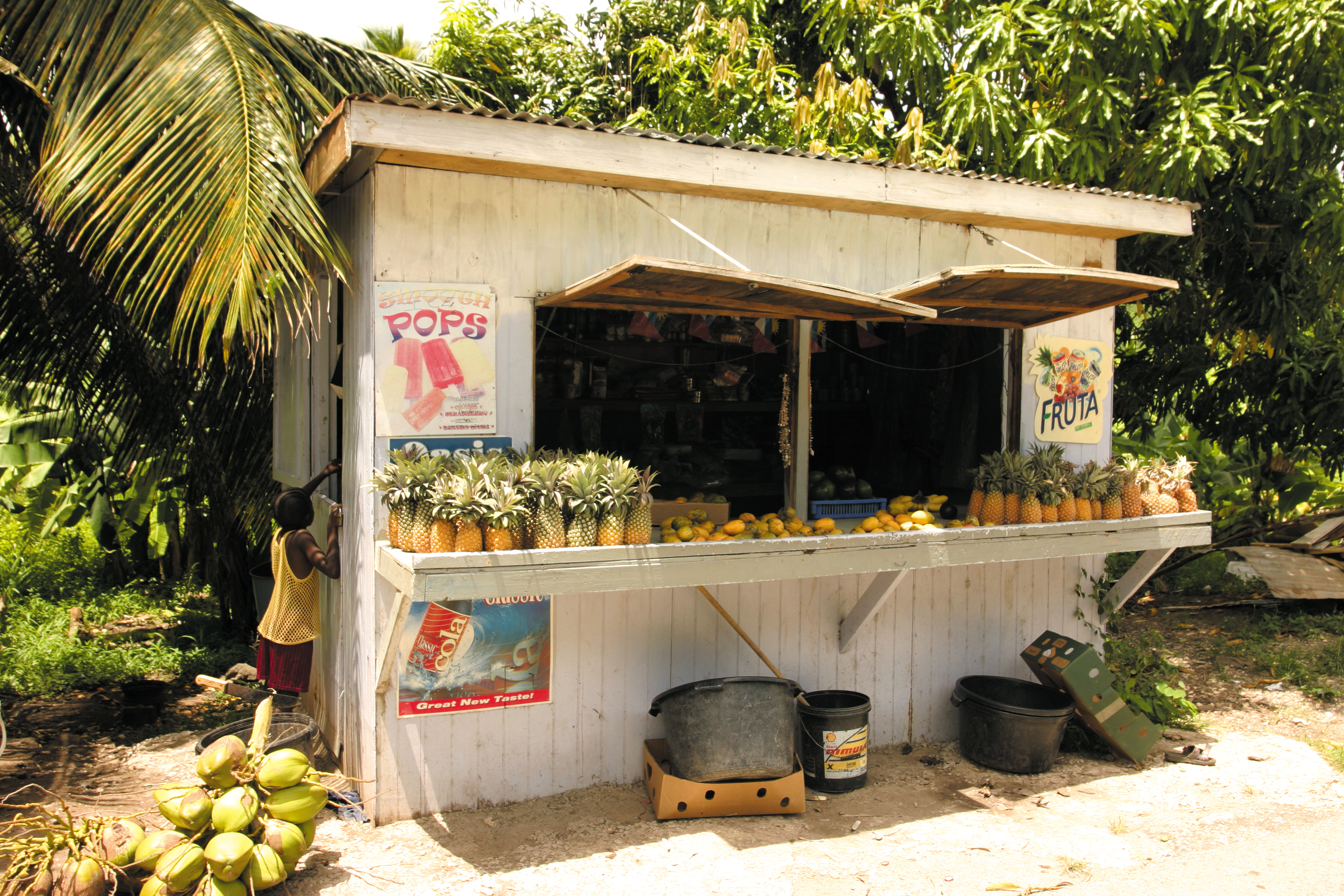 Local fruit stall in Antigua