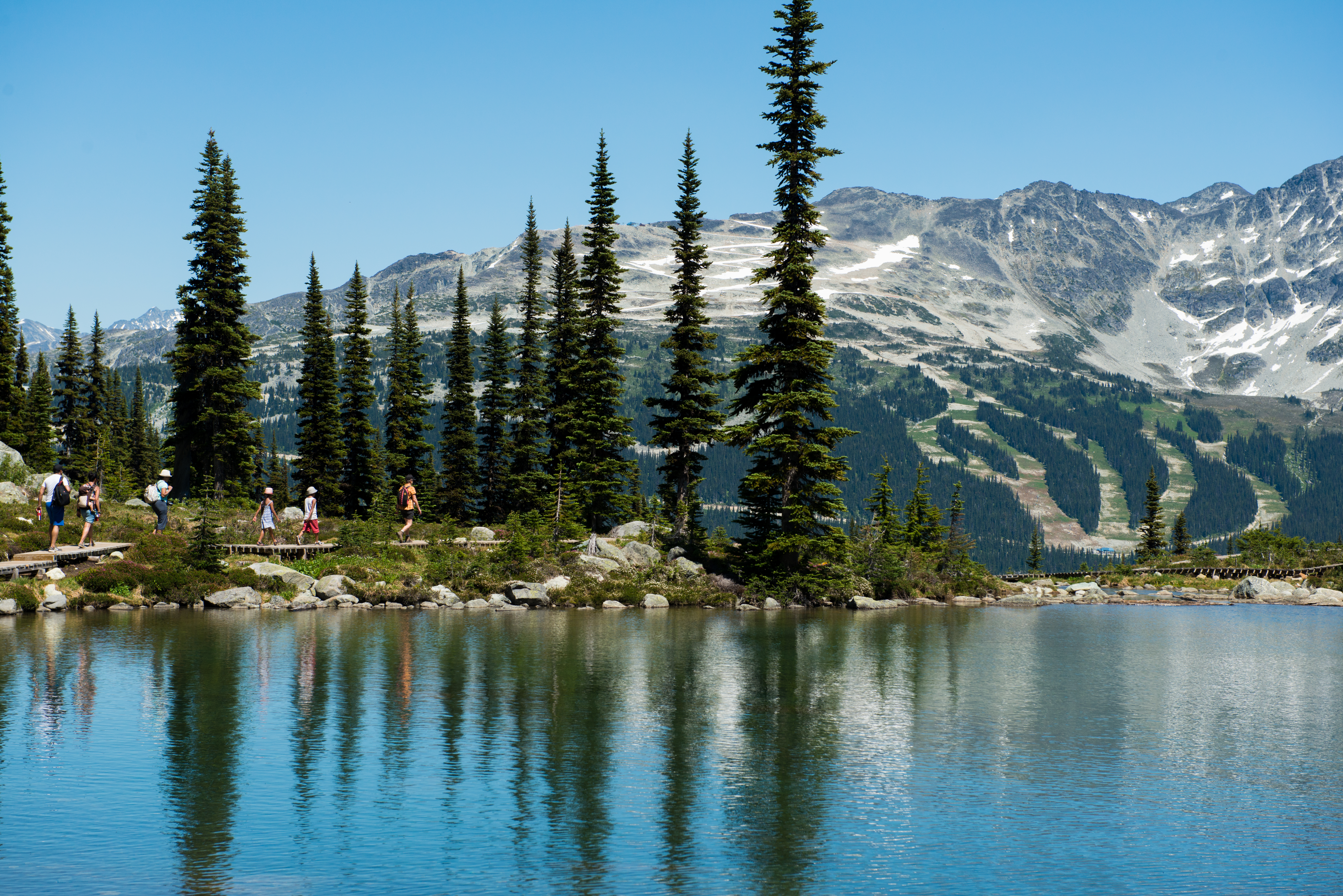 Lake reflections in Whistler