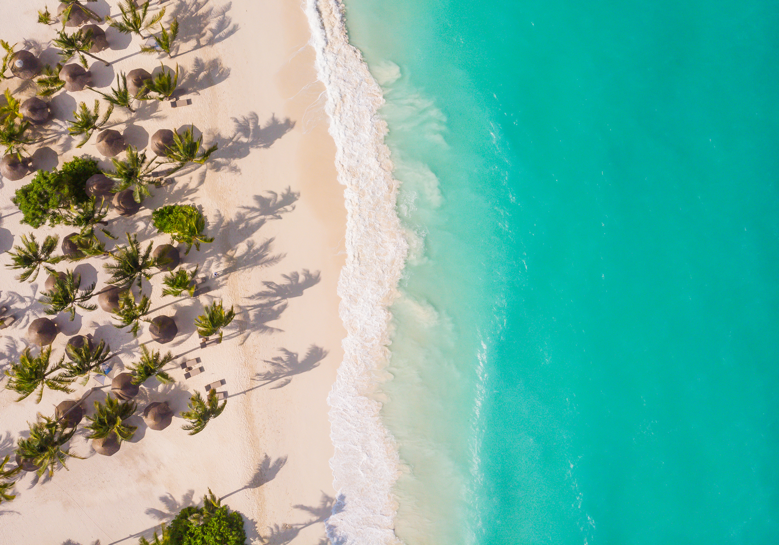 Zuri, Zanzibar drone picture of the beautiful beach