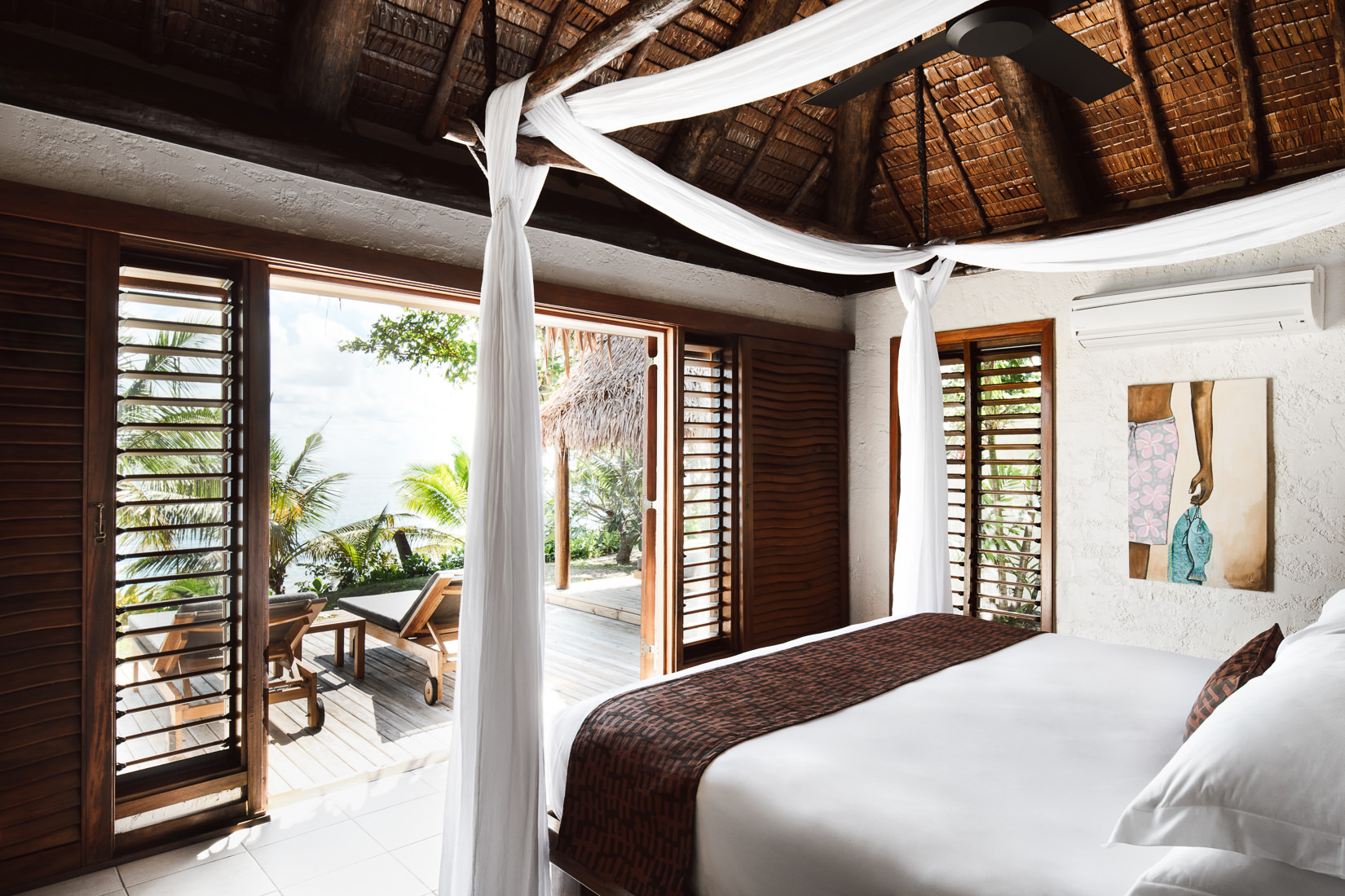 Tokoriki Island Resort Beachfront Pool Villa bedroom