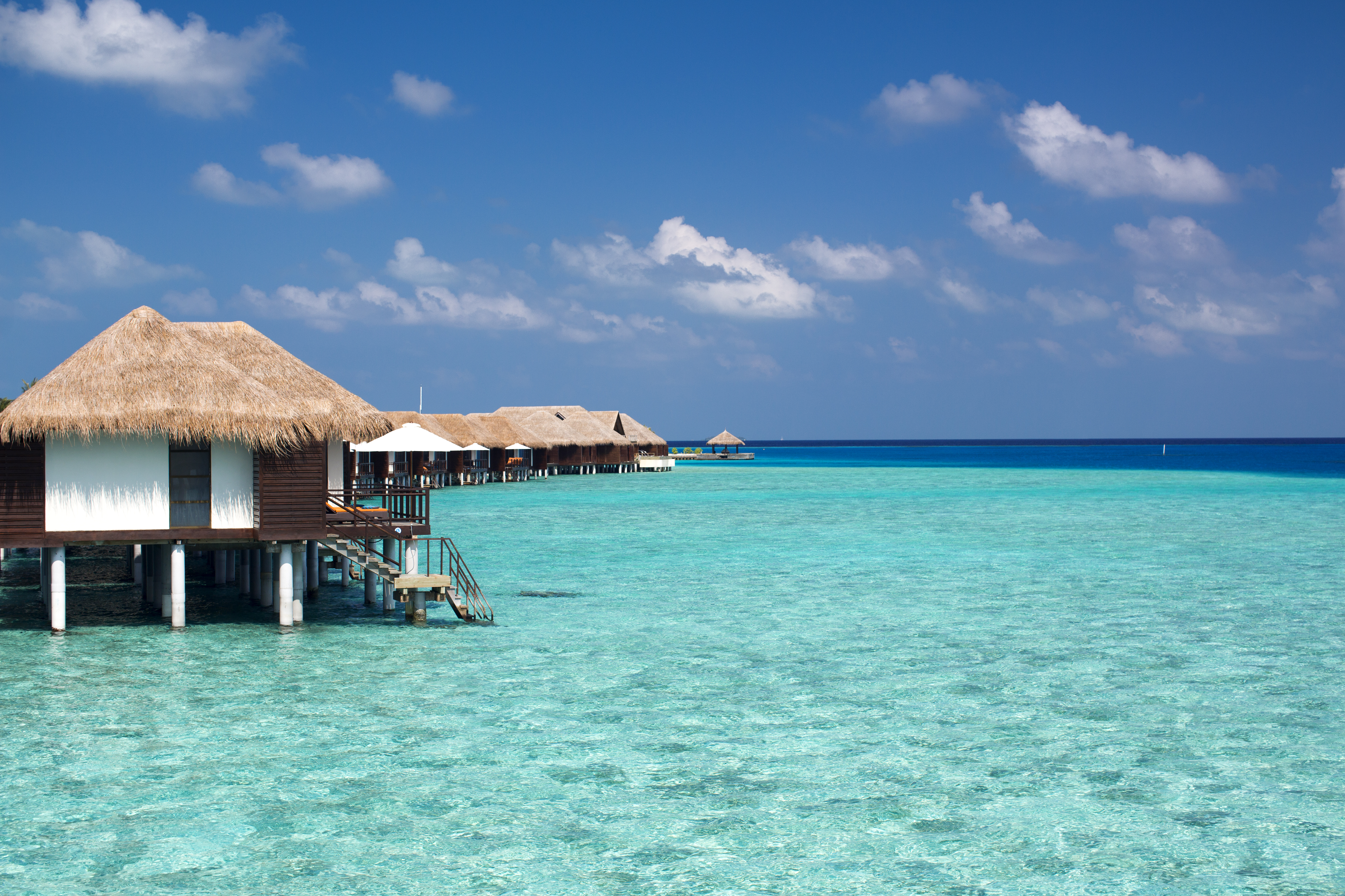 Overwater villas at Velassaru
