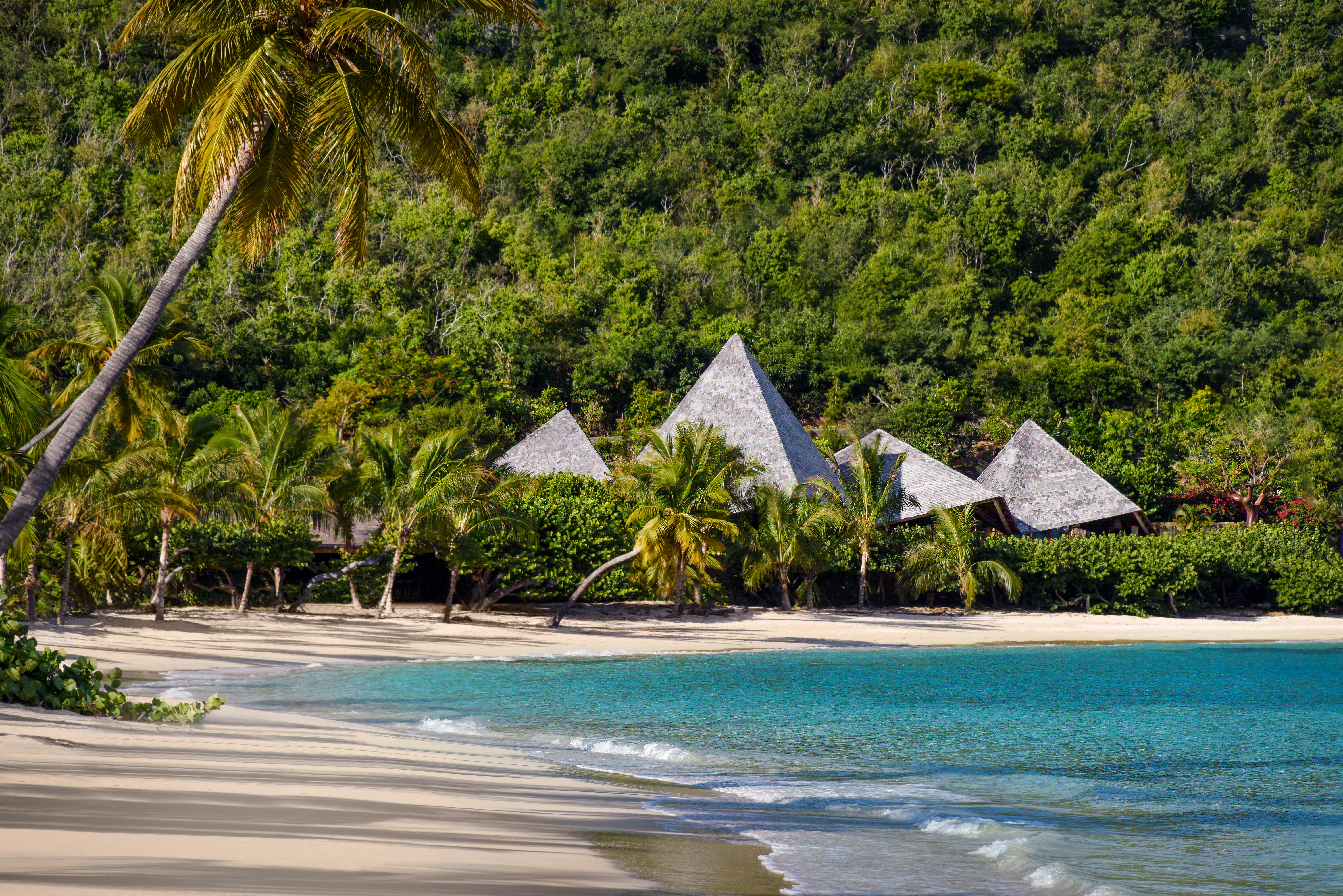 Rosewood Little Dix bay, British Virgin Islands, beach with pavilion