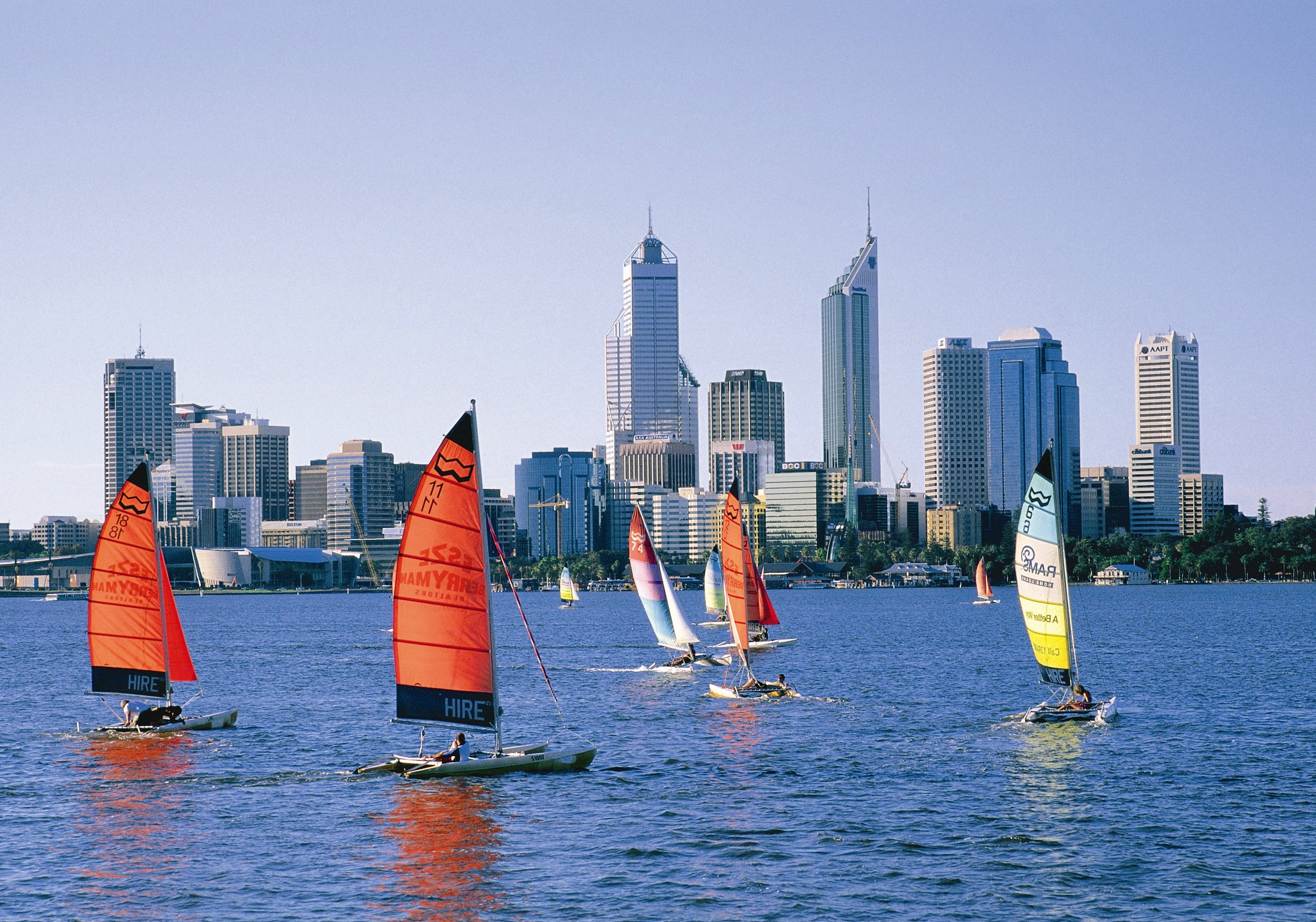 Sailing Boats on The Swan