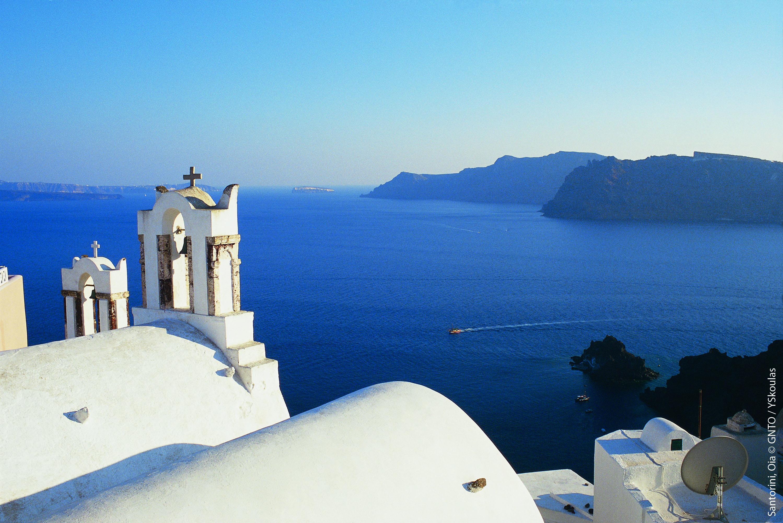 Sea views from Santorini Oia