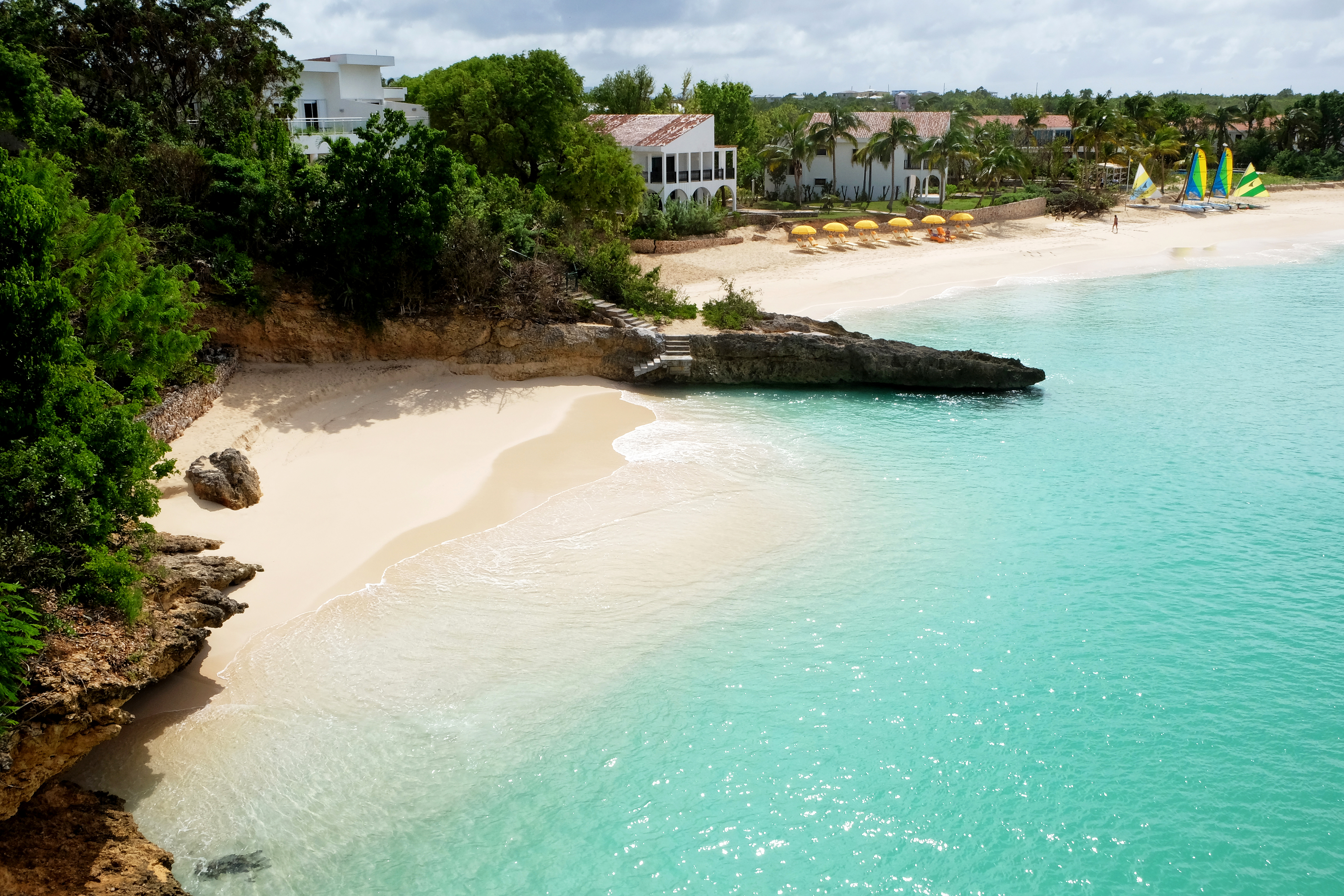 Beach cove and water sports at Malliouhana
