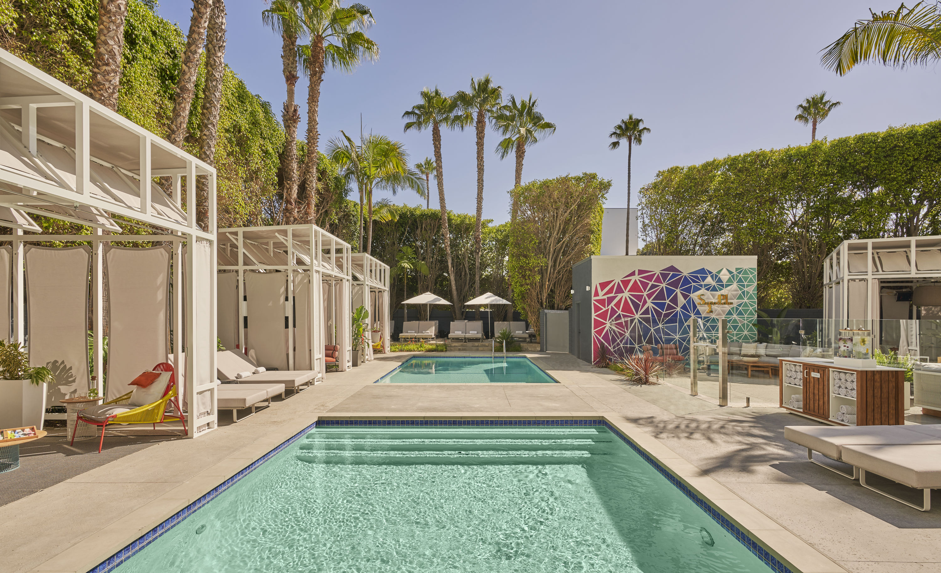 Pool deck at Viceroy Santa Monica
