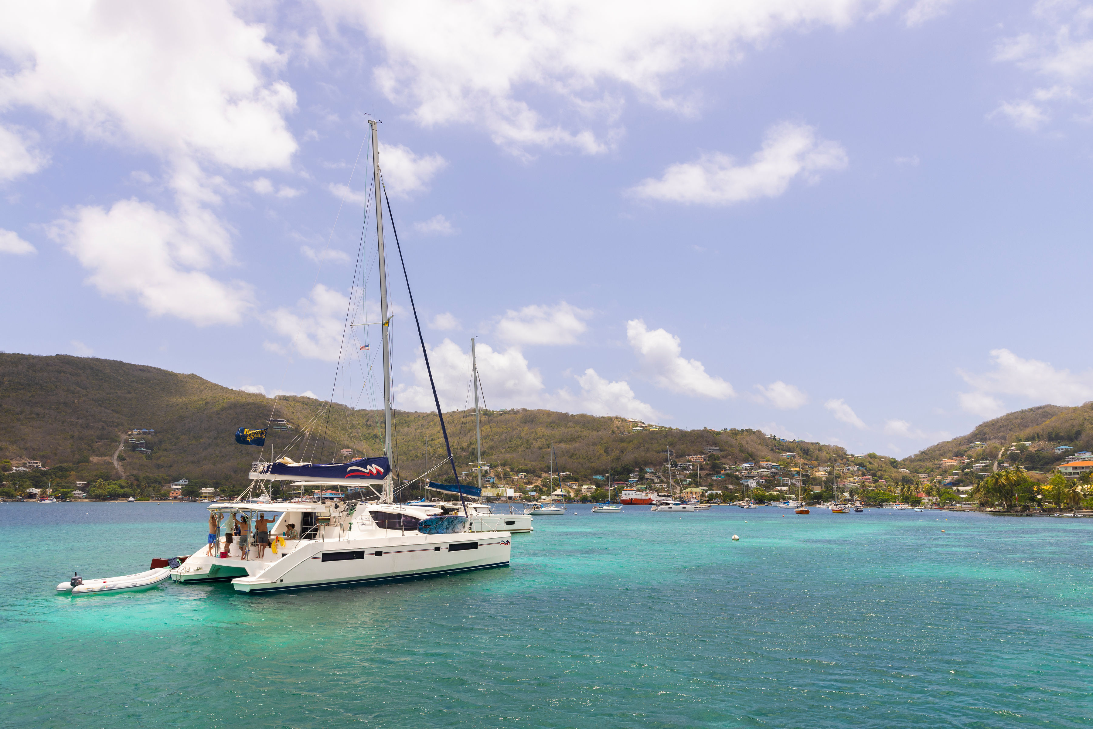 sailing in the grenadines