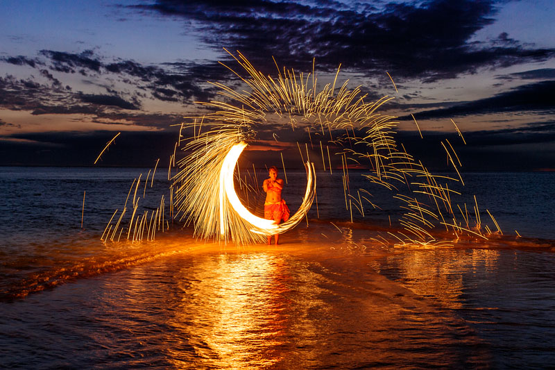 Intercontinental Fiji Golf Resort & Spa fire lighting ceremony
