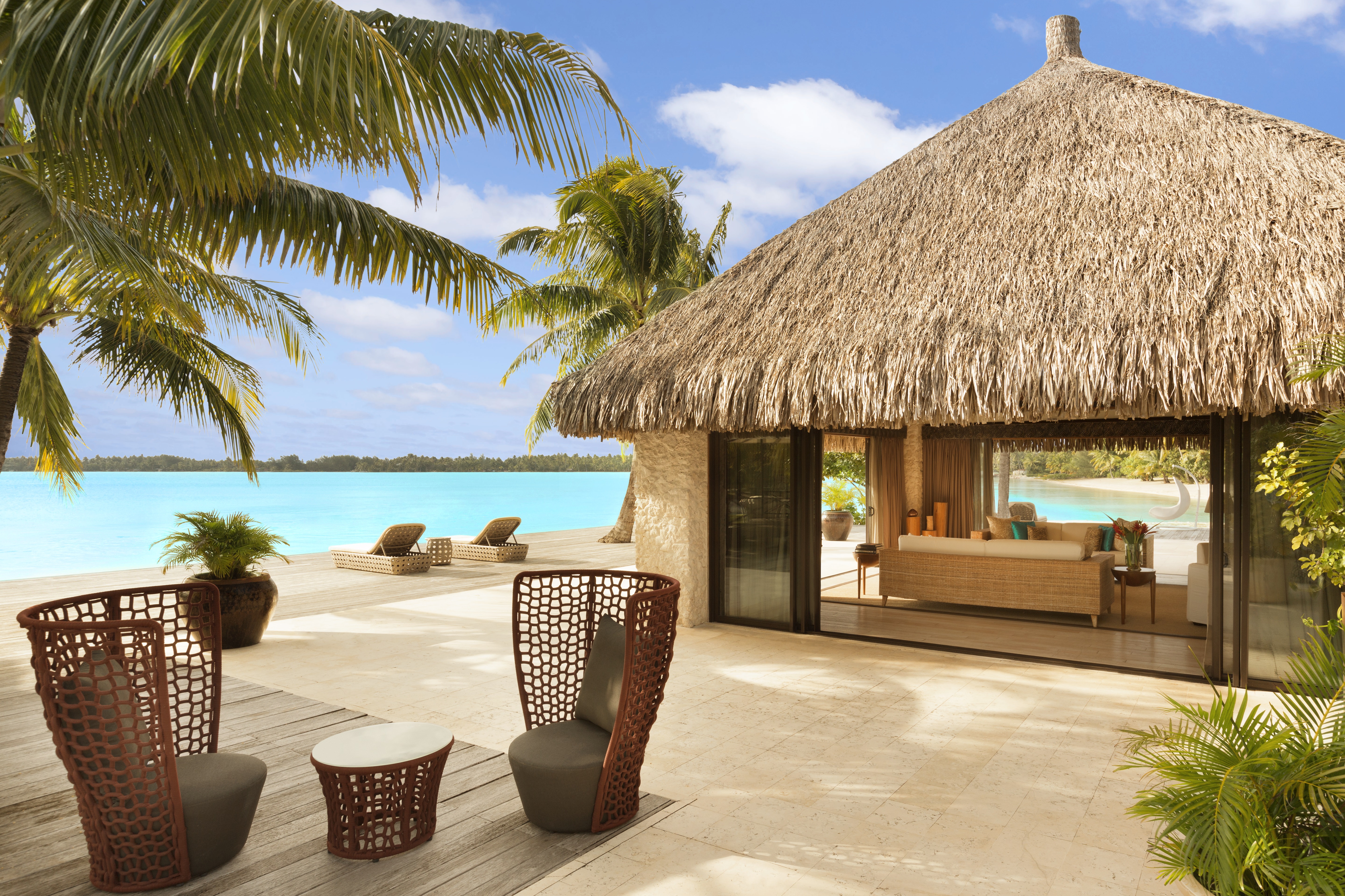 The Royal Estate at St Regis Resort, Bora Bora overlooking the tranquil ocean