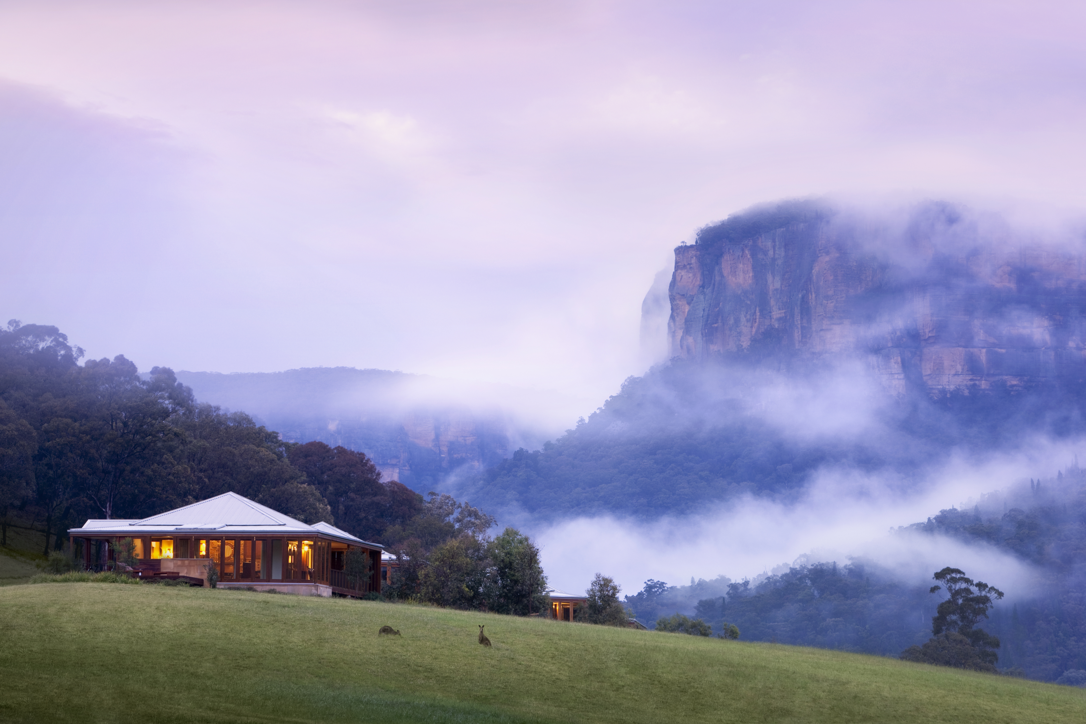 Heritage Suite surrounded by magical misty mountains