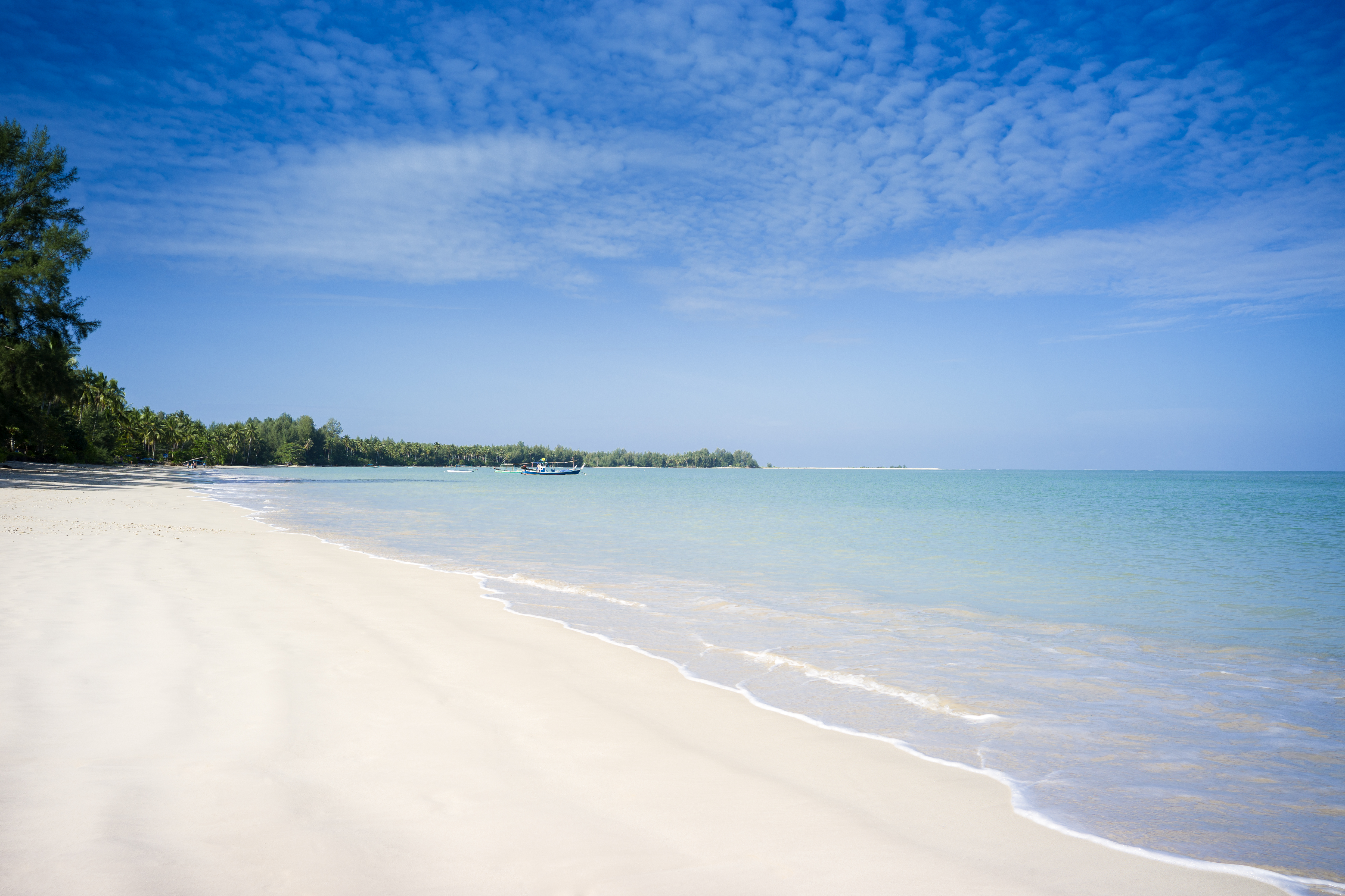 Pristine beach at The Sarojin