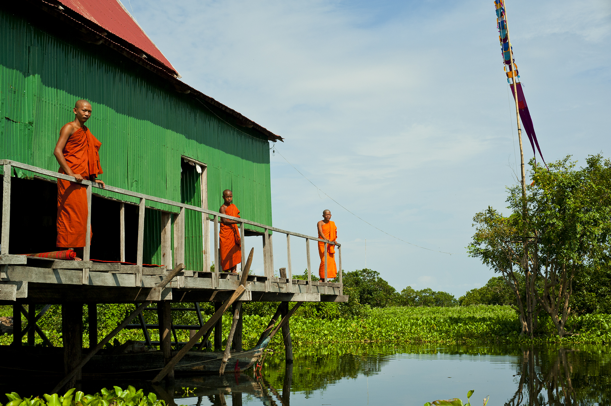 Floating village in Cambodia